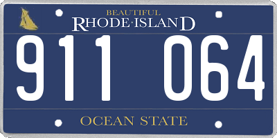 RI license plate 911064