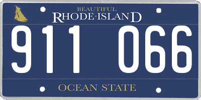 RI license plate 911066