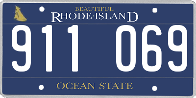 RI license plate 911069