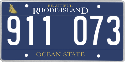 RI license plate 911073