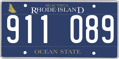 RI license plate 911089