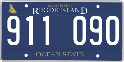 RI license plate 911090