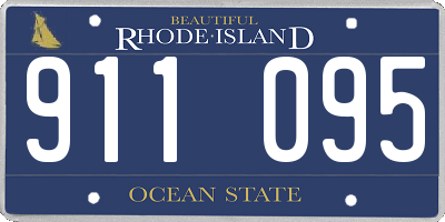 RI license plate 911095