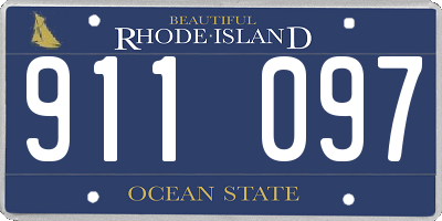 RI license plate 911097
