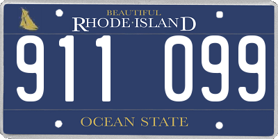 RI license plate 911099