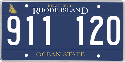 RI license plate 911120