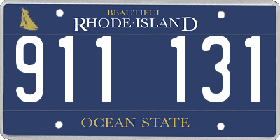 RI license plate 911131