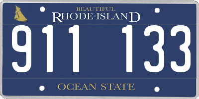 RI license plate 911133