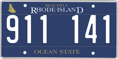 RI license plate 911141