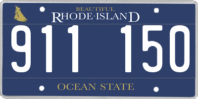 RI license plate 911150