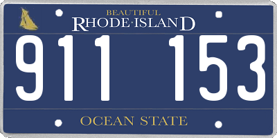 RI license plate 911153