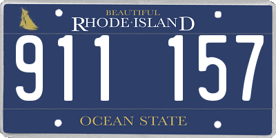 RI license plate 911157