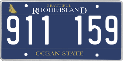 RI license plate 911159