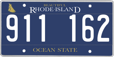 RI license plate 911162