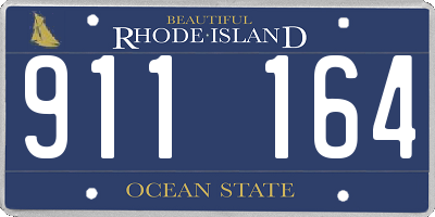 RI license plate 911164