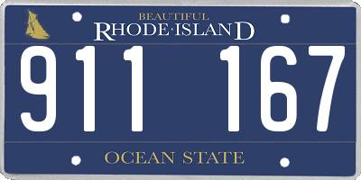 RI license plate 911167