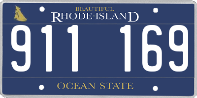 RI license plate 911169