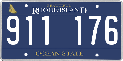 RI license plate 911176