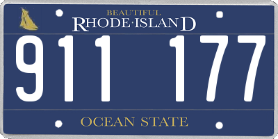 RI license plate 911177