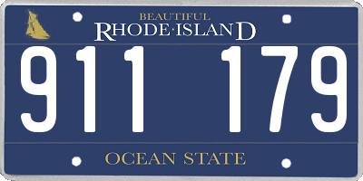 RI license plate 911179