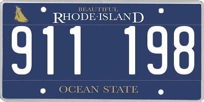 RI license plate 911198
