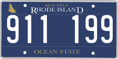 RI license plate 911199