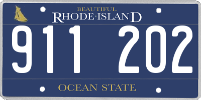 RI license plate 911202