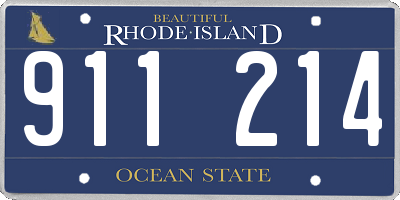 RI license plate 911214