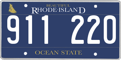 RI license plate 911220