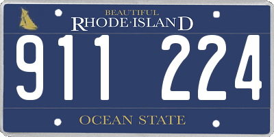 RI license plate 911224
