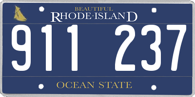 RI license plate 911237