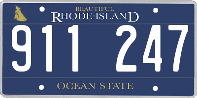 RI license plate 911247