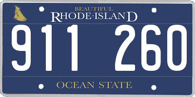 RI license plate 911260
