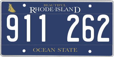 RI license plate 911262