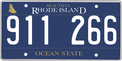 RI license plate 911266