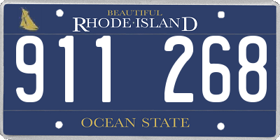 RI license plate 911268