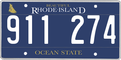 RI license plate 911274