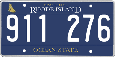 RI license plate 911276
