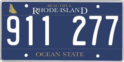 RI license plate 911277