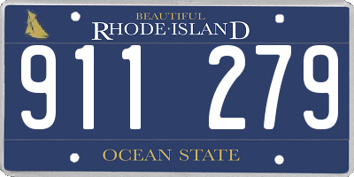 RI license plate 911279