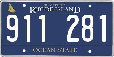 RI license plate 911281