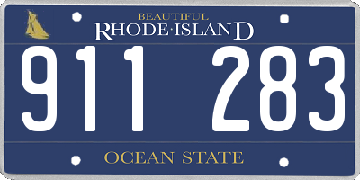 RI license plate 911283