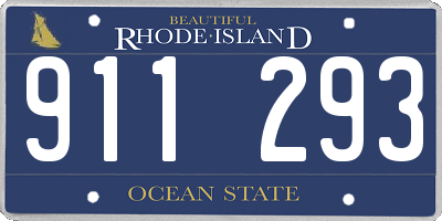 RI license plate 911293