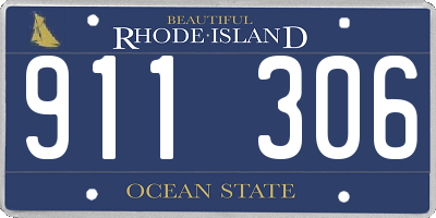 RI license plate 911306