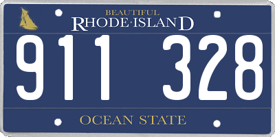 RI license plate 911328