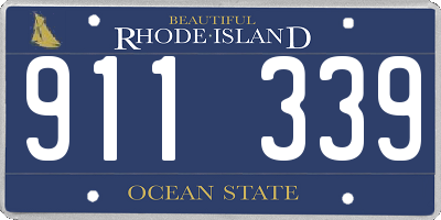 RI license plate 911339