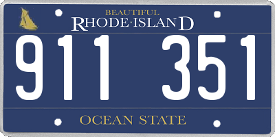 RI license plate 911351