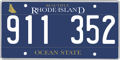 RI license plate 911352