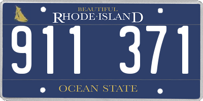 RI license plate 911371