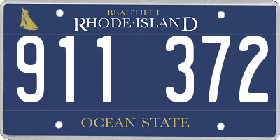 RI license plate 911372